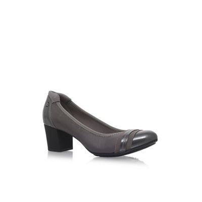 Anne Klein Grey 'Guardian' mid heel court shoes